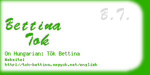 bettina tok business card